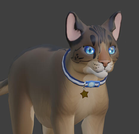 WIP domestic cat model!